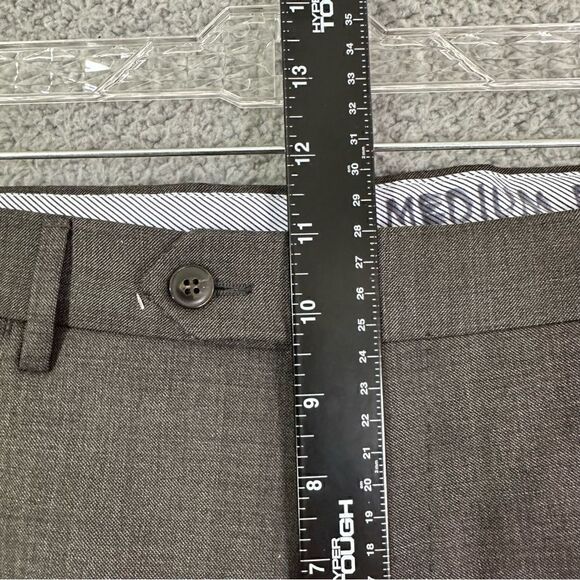 Luigi Bianchi Mantova Sartoria Pants Men 36x26.5 Brown Wool Italian Ankle Slacks - Picture 13 of 16